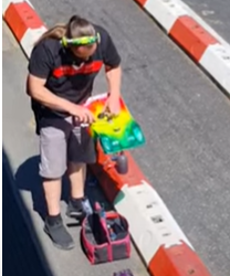 Bunte VG8 Nitro RC Car auf dem Zollhausring bei Nürnberg